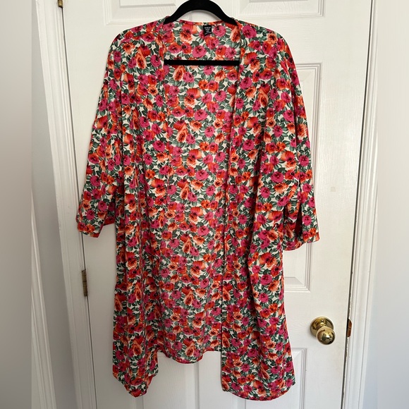 Floral Drop Shoulder Jacket - Picture 3 of 5